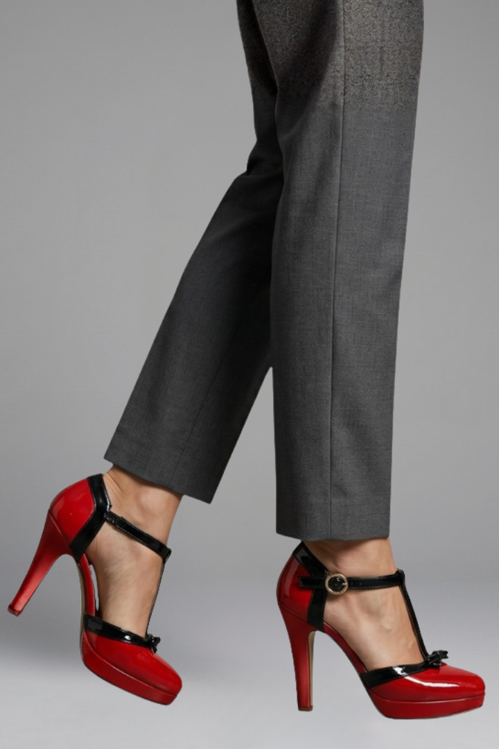 Aaliyah | Classic T-Strap Platform High Heels