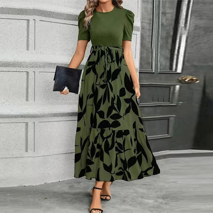 Aaliyah | Cosy Floral Tie-Waist Maxi Races Dresses