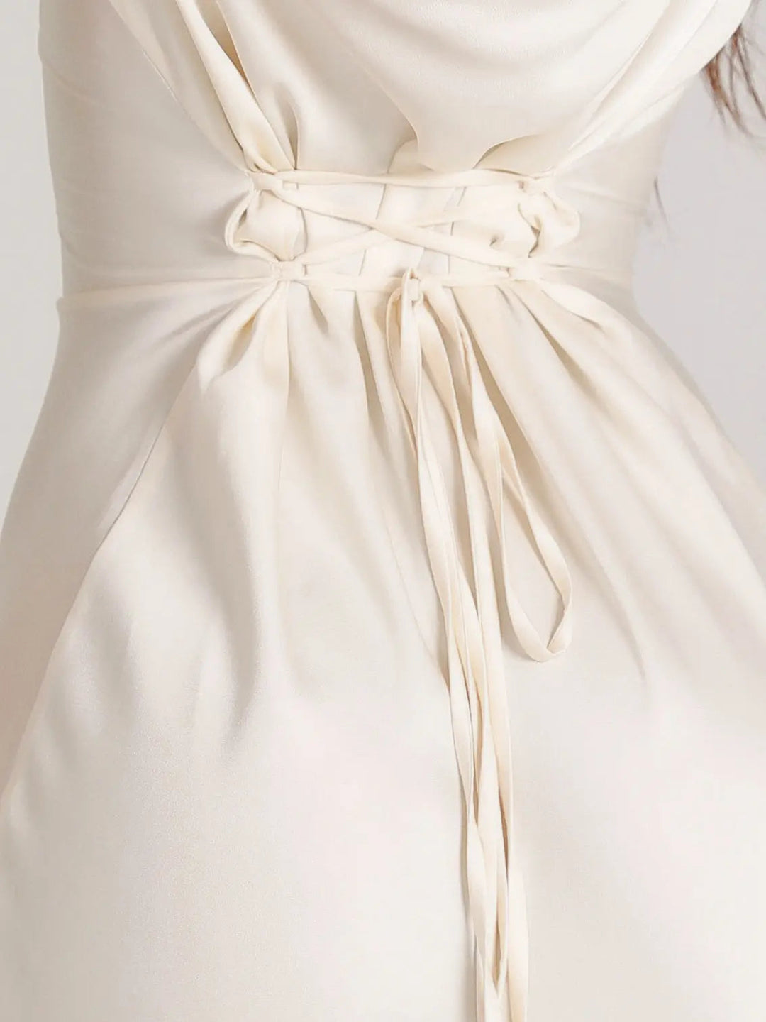 Aaliyah | Sophisticated Long Sleeve Satin Races Dress