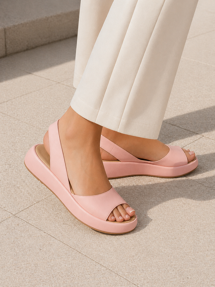 Aaliyah | Sophisticated Open Toe Slingback Wedges
