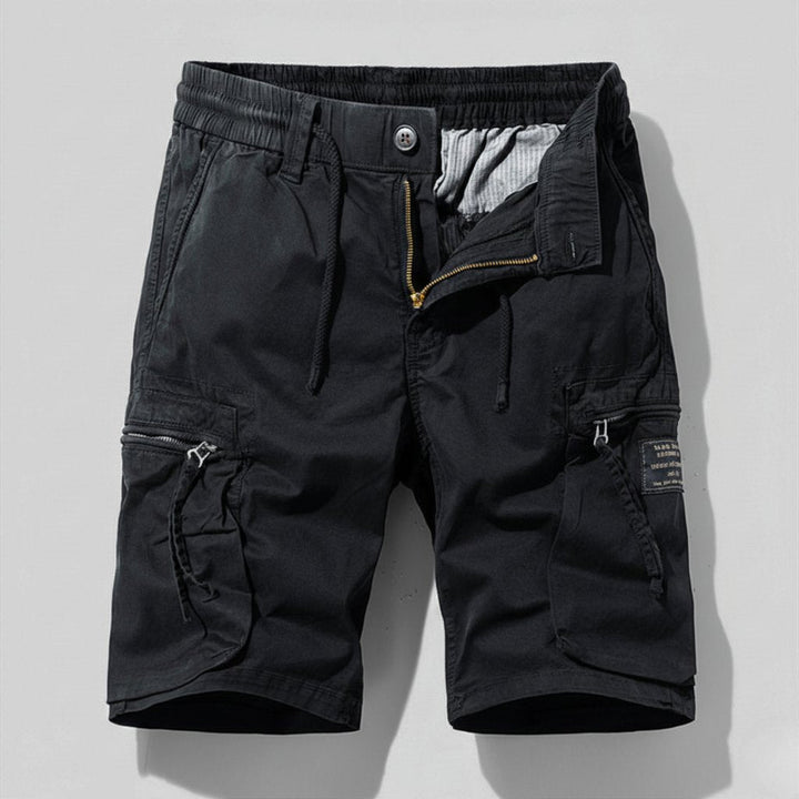 Adam | Elastic Waist Mens Shorts with Cargo Pockets