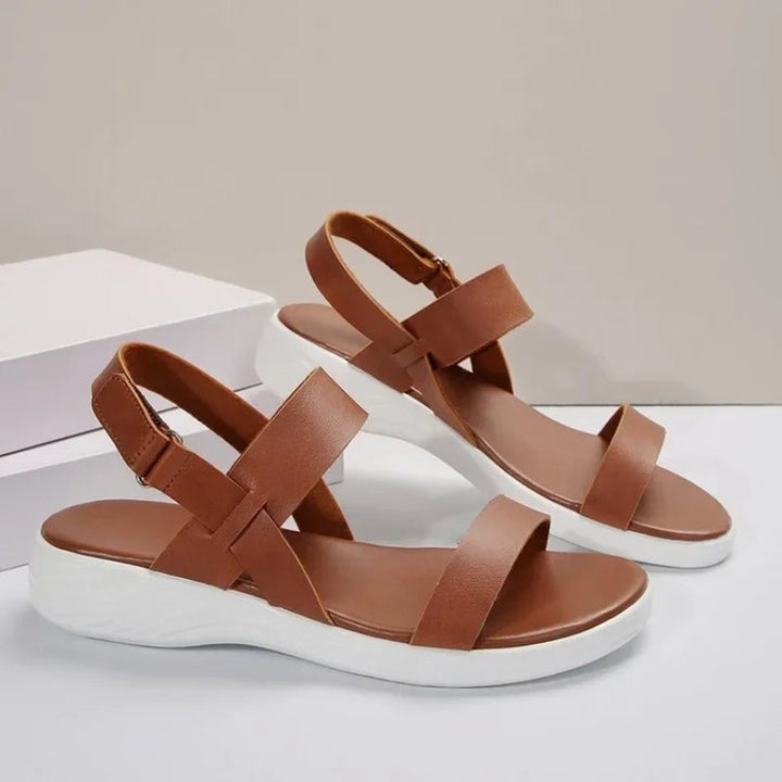 Adeline | Graceful Chunky Sandals with Adjustable Ankle Strap