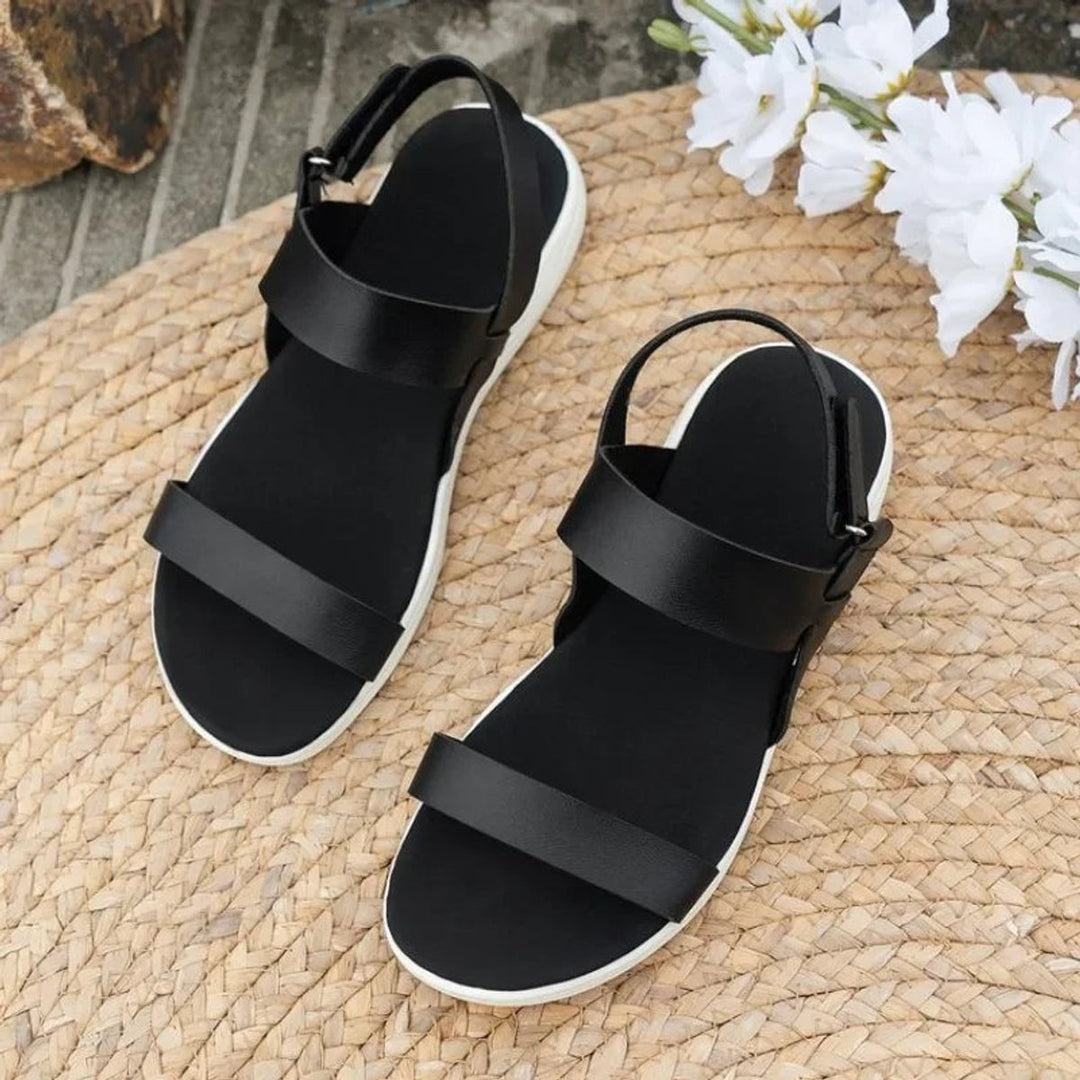Adeline | Graceful Chunky Sandals with Adjustable Ankle Strap