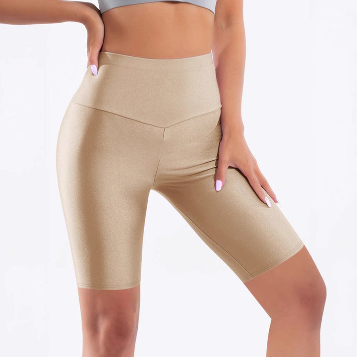 Adeline | Timeless High Waisted Shiny Bike Shorts