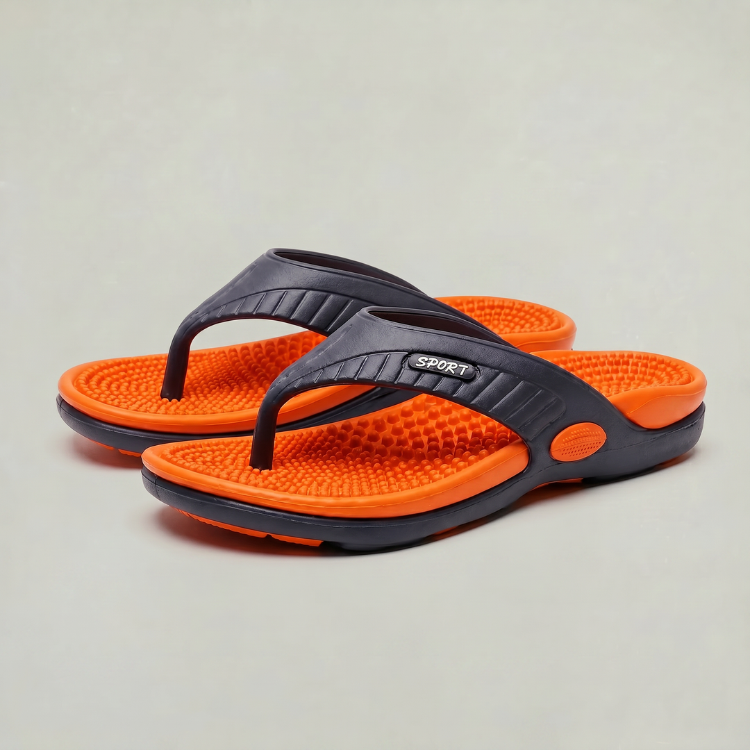 Alexander | Stylish Thong Mens Sandals with Textured Footbed