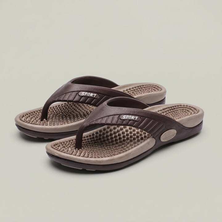 Alexander | Stylish Thong Mens Sandals with Textured Footbed
