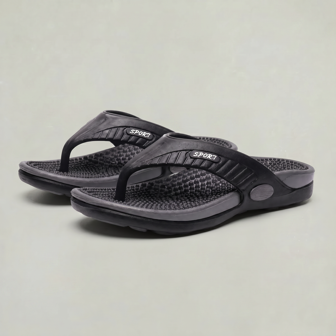 Alexander | Stylish Thong Mens Sandals with Textured Footbed