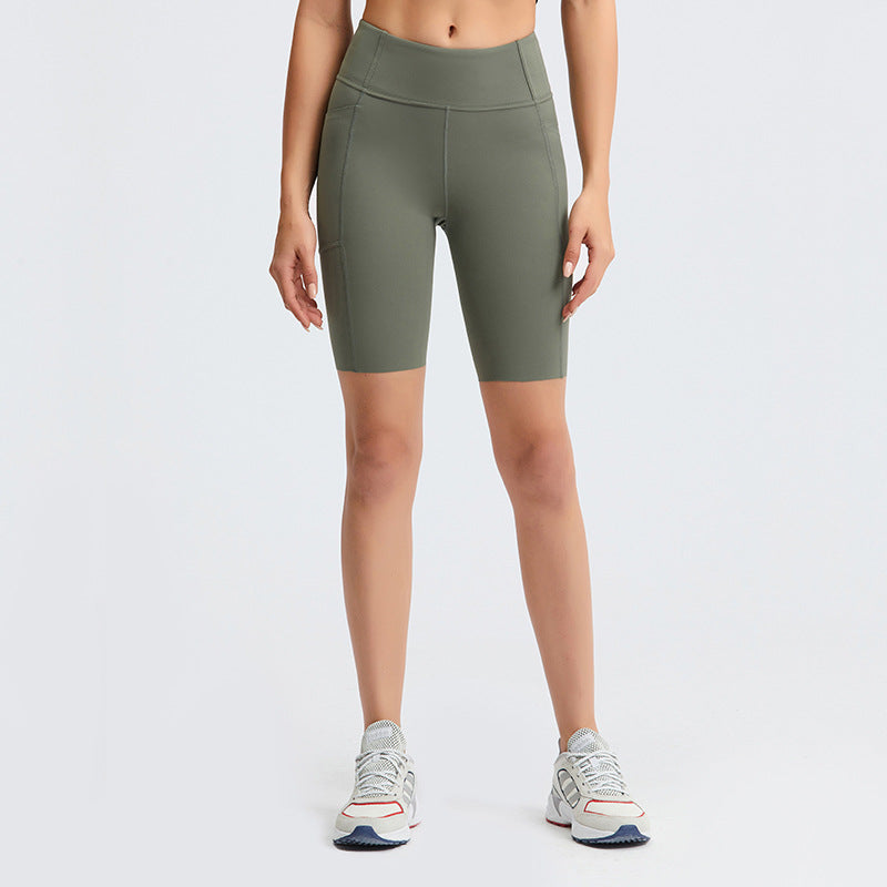 Alice | Cosy High-Waisted Pocket Bike Shorts