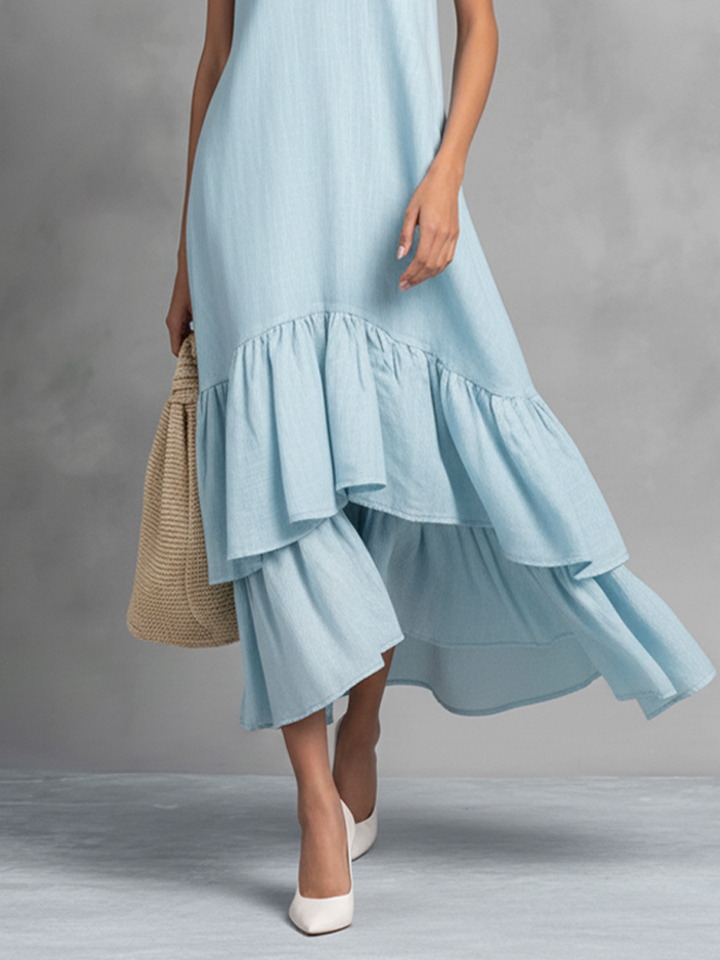 Amelia | Chic V-Neck Tiered Maxi Summer Dresses