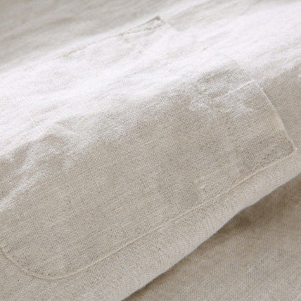 Angus | Graceful Short Sleeve Linen Shirt with Chest Pocket