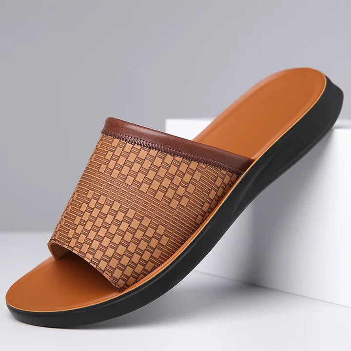 Angus | Graceful Woven Slip-On Men Slides