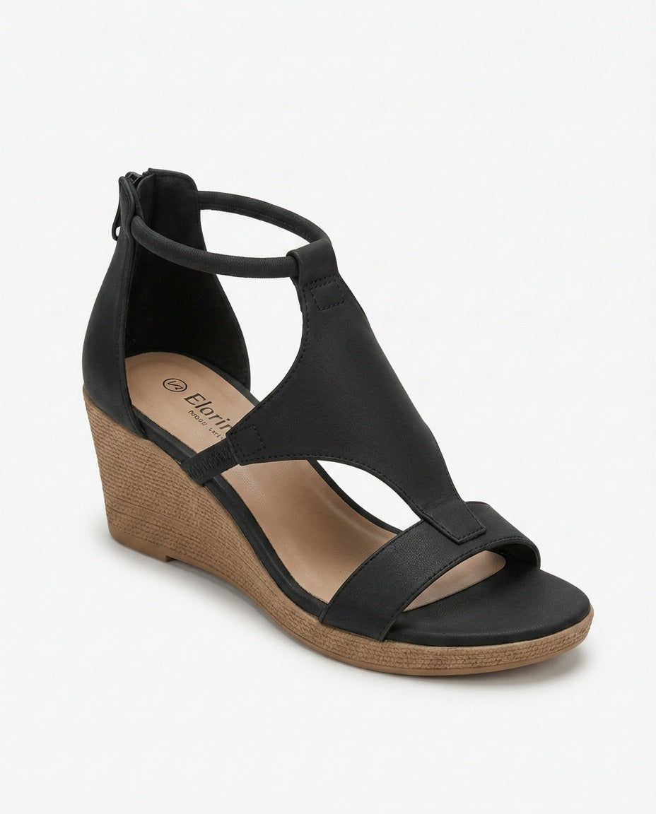 Aria | Graceful Strappy Wedge Sandals
