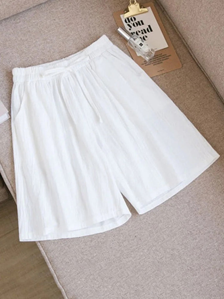 Ariana | Chic High Waisted Wide Leg Bermuda Shorts
