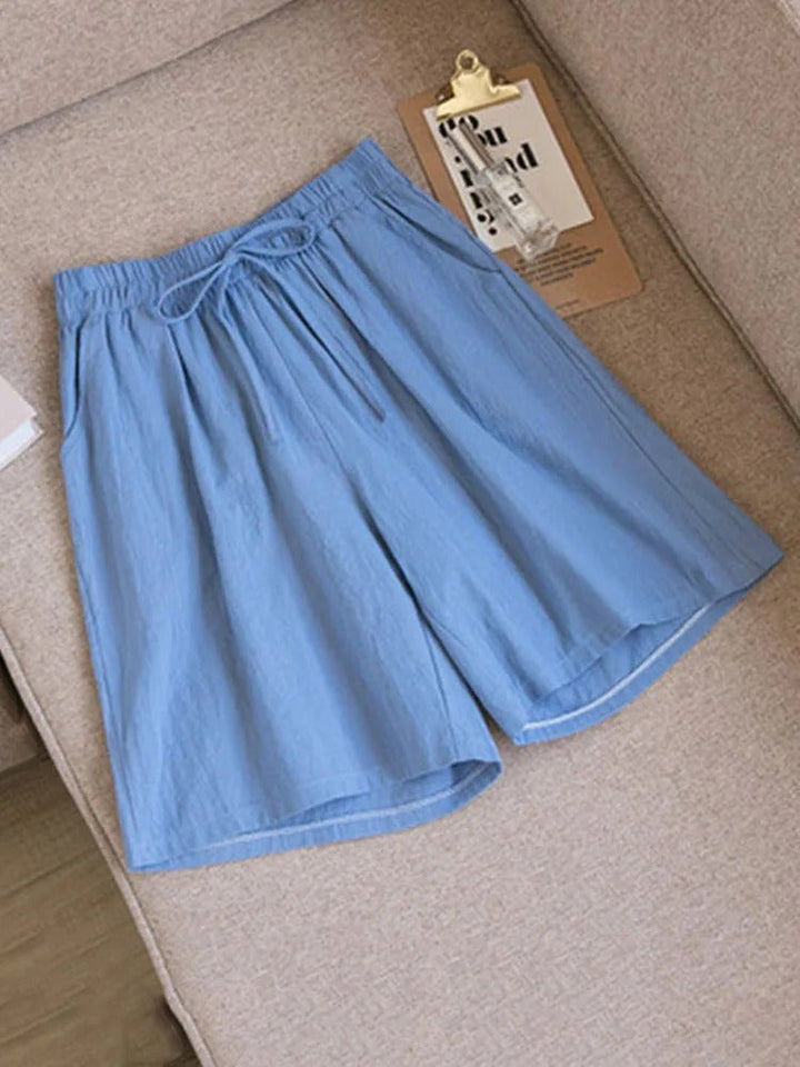 Ariana | Chic High Waisted Wide Leg Bermuda Shorts