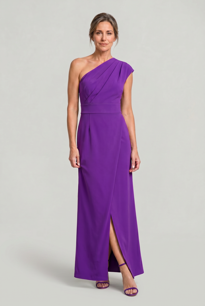 Ariana | Chic One-Shoulder Formal Dress with High Slit
