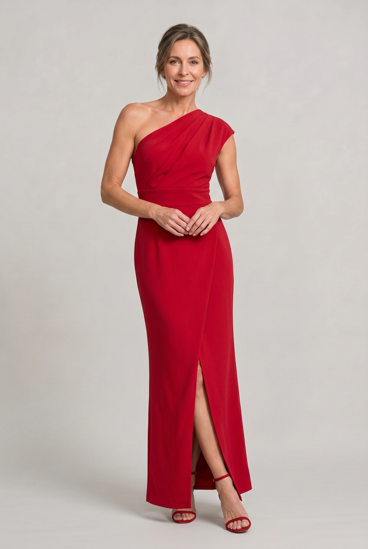 Ariana | Chic One-Shoulder Formal Dress with High Slit