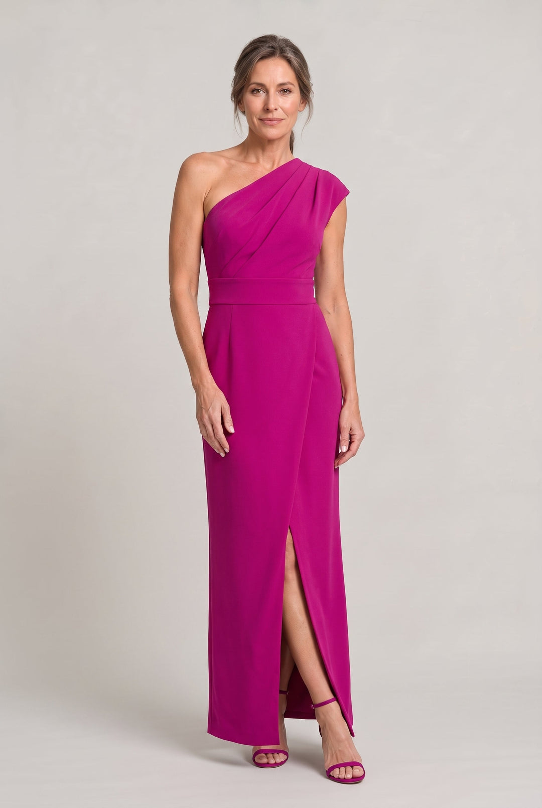 Ariana | Chic One-Shoulder Formal Dress with High Slit