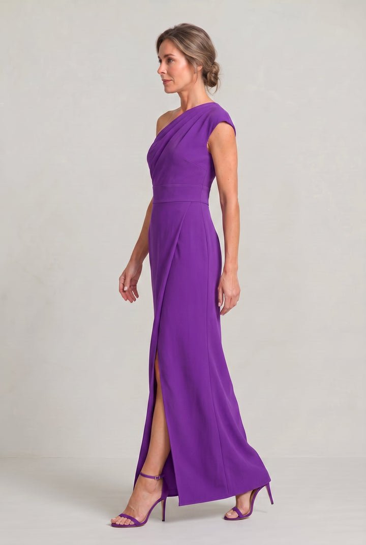 Ariana | Chic One-Shoulder Formal Dress with High Slit