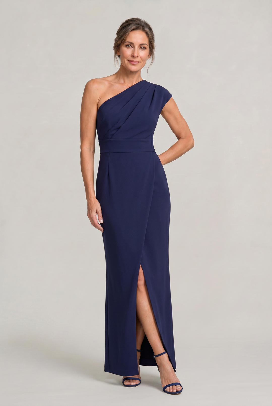 Ariana | Chic One-Shoulder Formal Dress with High Slit
