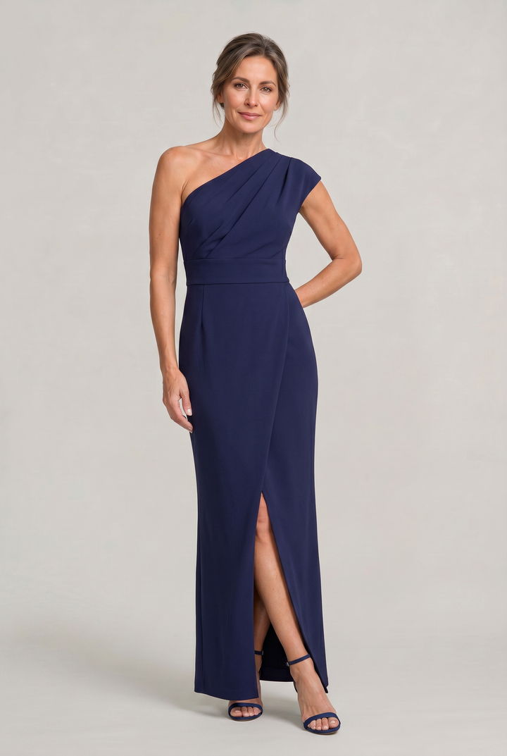 Ariana | Chic One-Shoulder Formal Dress with High Slit