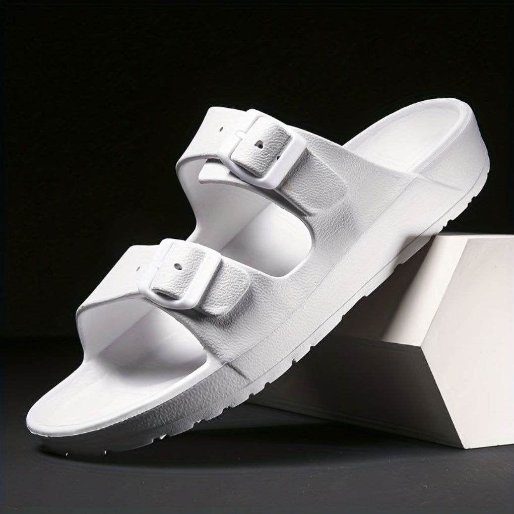 Arlo | Classic Double Buckle Men Slides Sandals