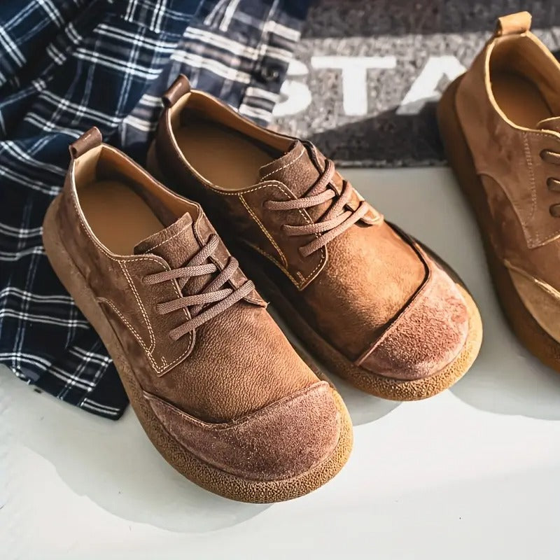 Arthur | Classic Suede-Look Lace-Up Orthopedic Shoes