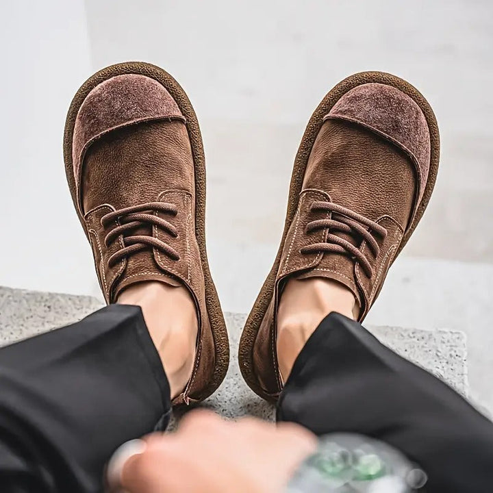 Arthur | Classic Suede-Look Lace-Up Orthopedic Shoes