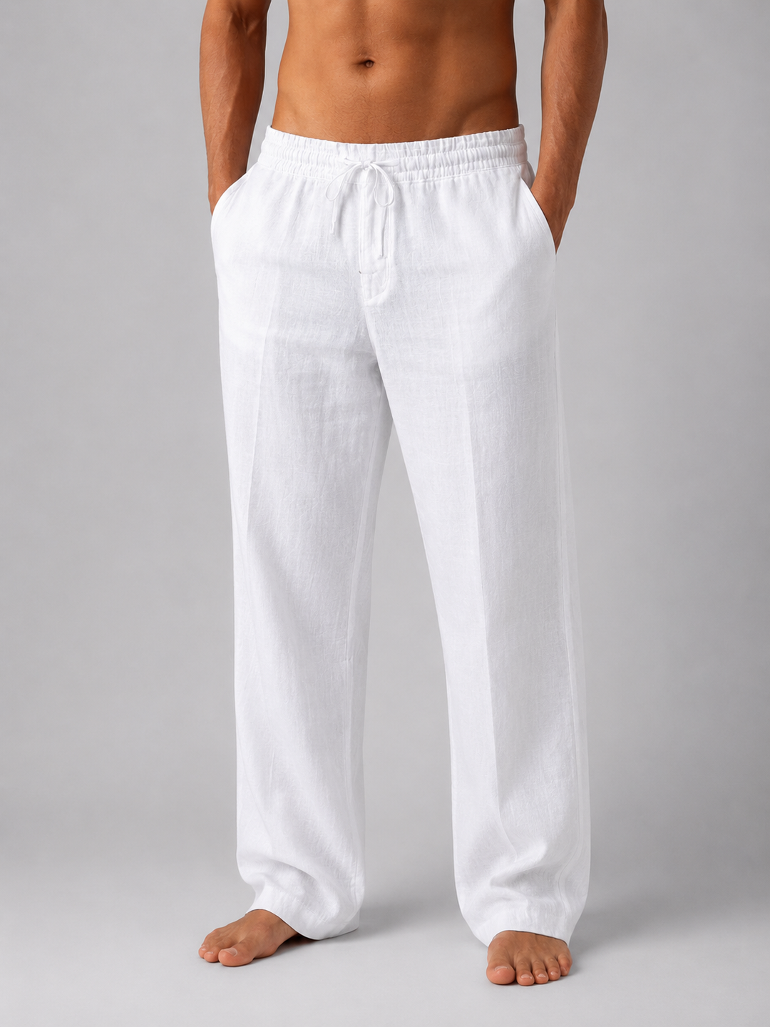 Arthur | Cosy Relaxed Drawstring Linen Pants