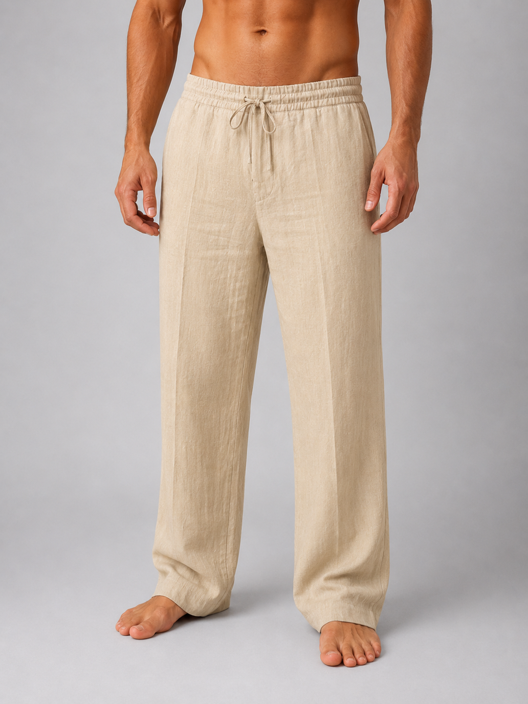 Arthur | Cosy Relaxed Drawstring Linen Pants