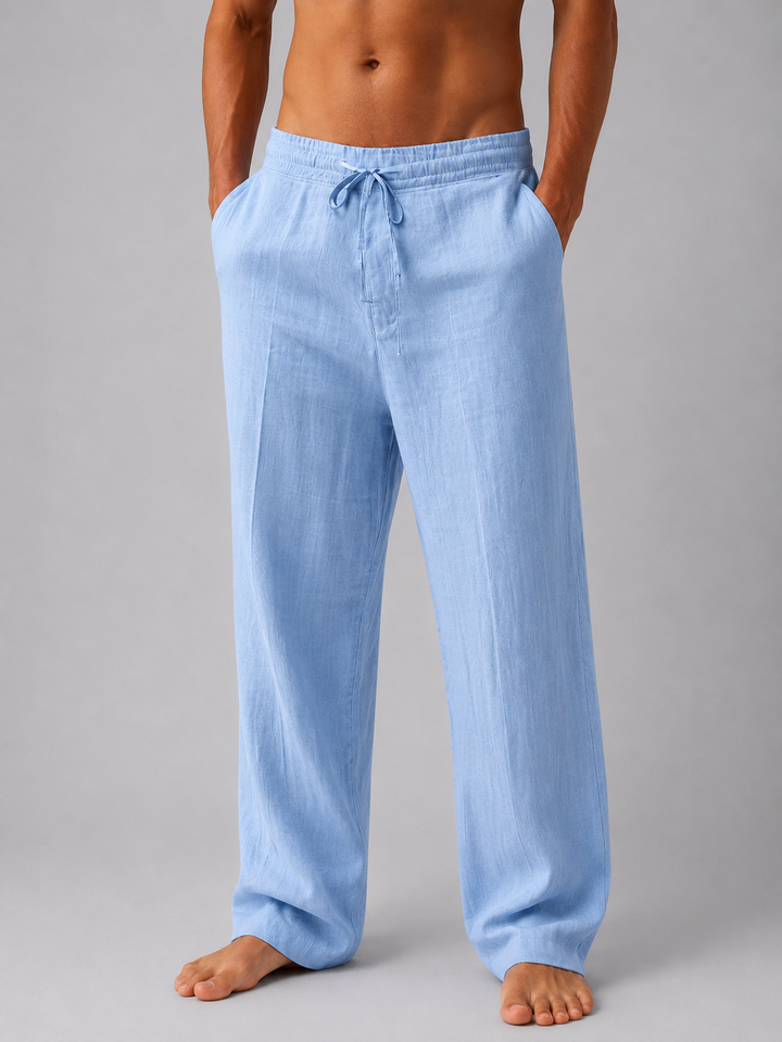 Arthur | Cosy Relaxed Drawstring Linen Pants