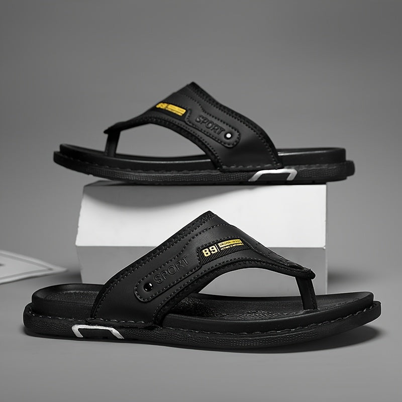 Asher | Polished Non-Slip Thong Men Slides