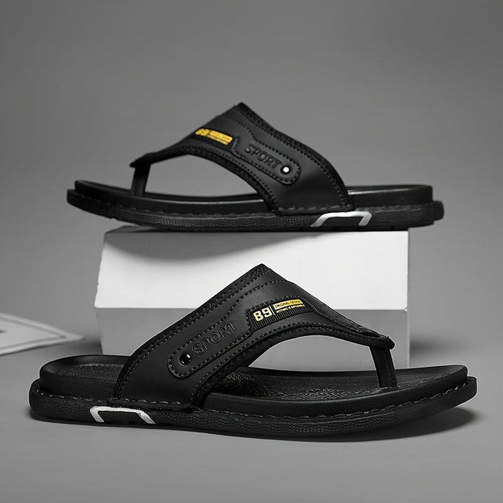 Asher | Polished Non-Slip Thong Men Slides
