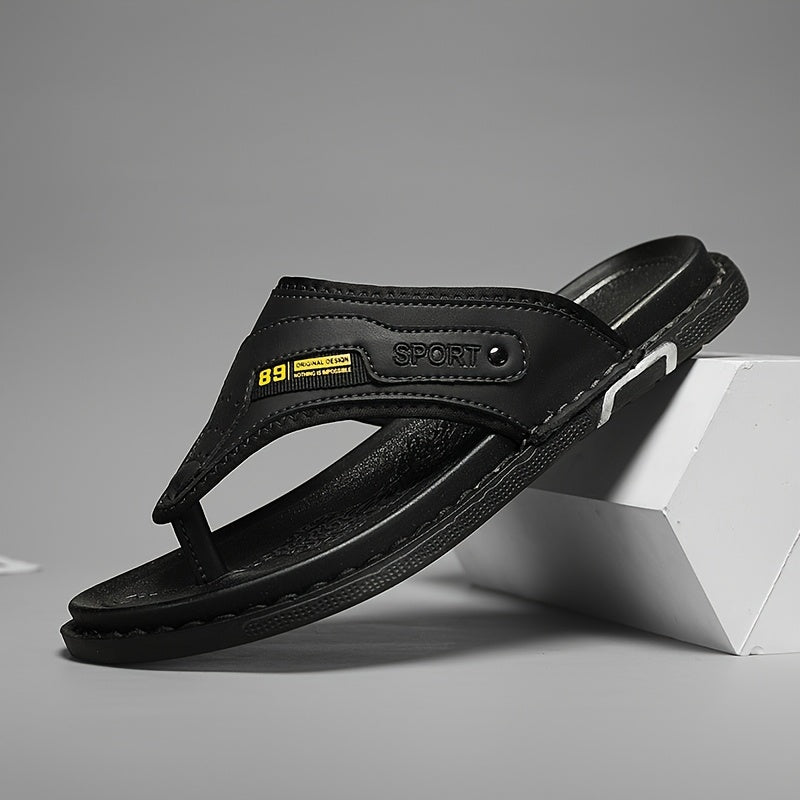 Asher | Polished Non-Slip Thong Men Slides