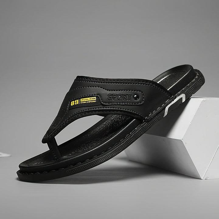 Asher | Polished Non-Slip Thong Men Slides