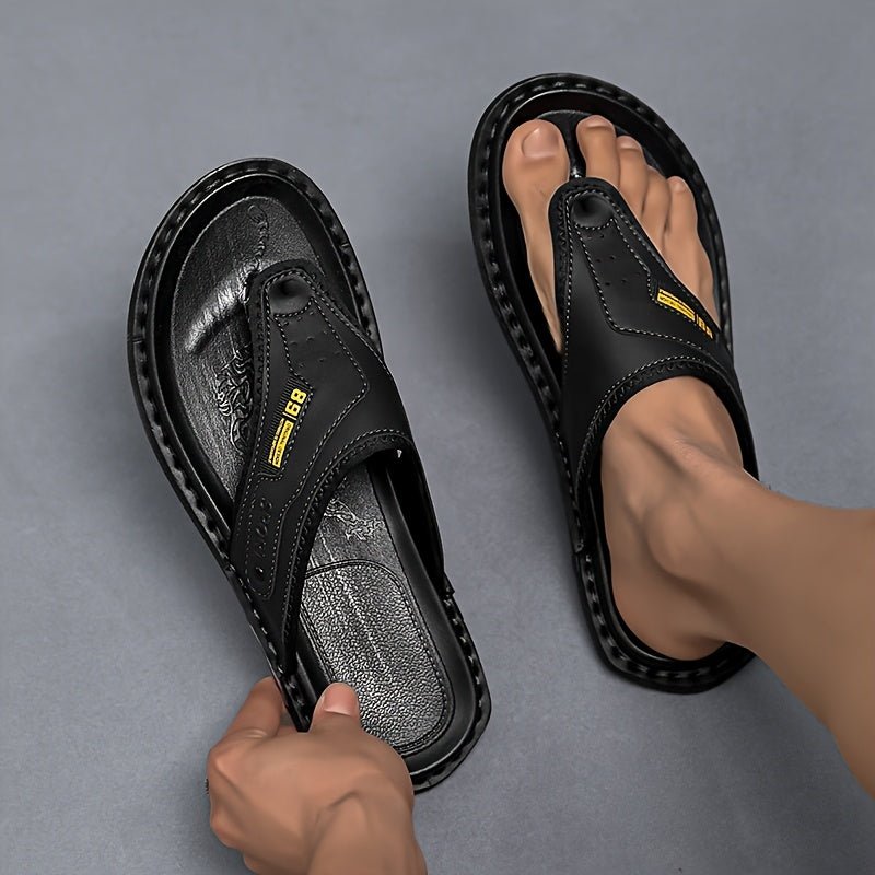 Asher | Polished Non-Slip Thong Men Slides