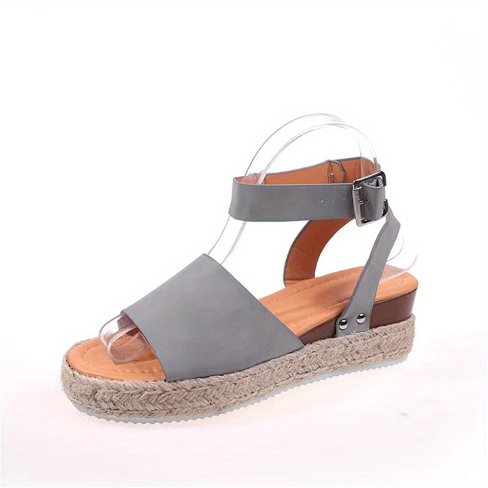 Audrey | Stylish Espadrille Wedges Ankle Strap Sandals