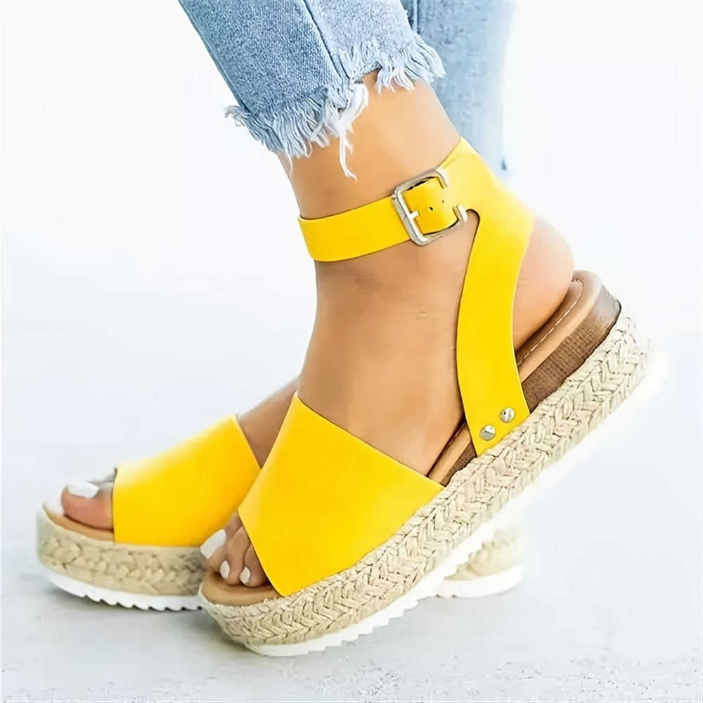 Audrey | Stylish Espadrille Wedges Ankle Strap Sandals