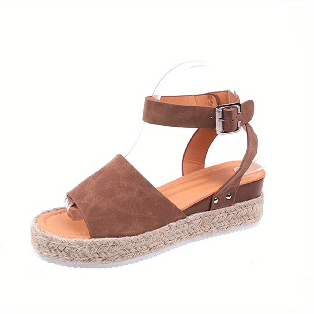 Audrey | Stylish Espadrille Wedges Ankle Strap Sandals