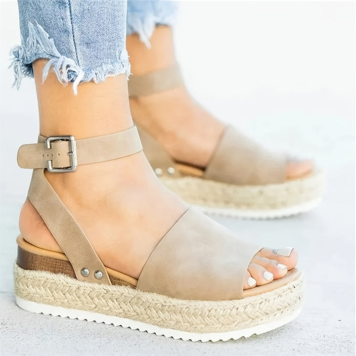 Audrey | Stylish Espadrille Wedges Ankle Strap Sandals