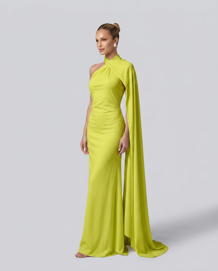 Aurora | Graceful Draped One Shoulder Dress