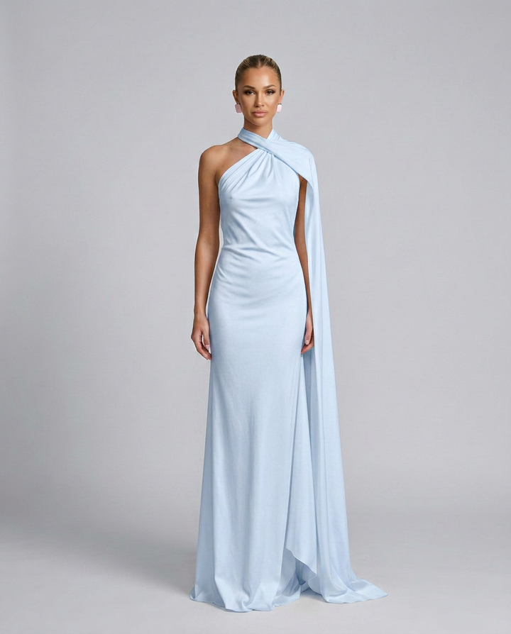 Aurora | Graceful Draped One Shoulder Dress