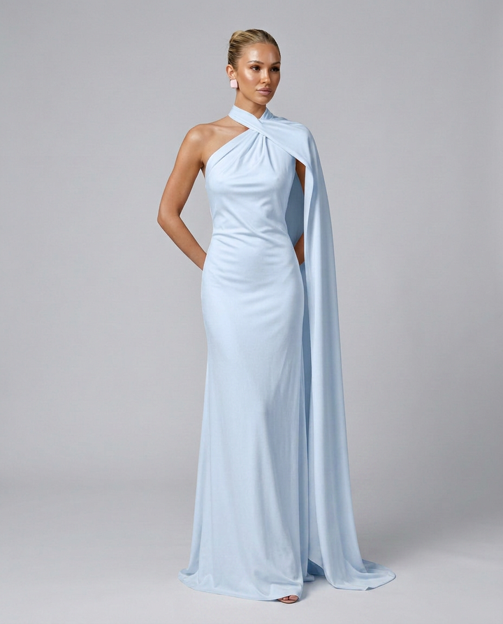 Aurora | Graceful Draped One Shoulder Dress