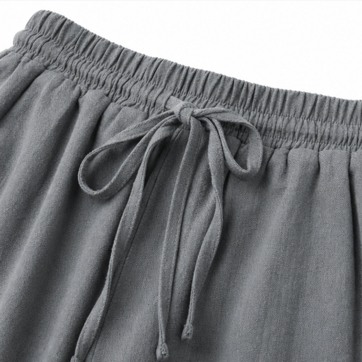 Aurora | Relaxed Cropped Wide Leg Linen Pants