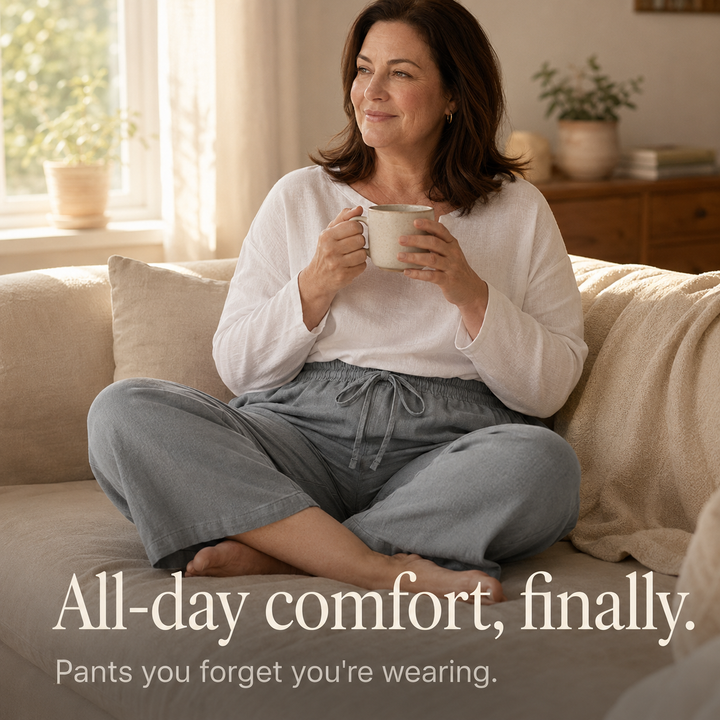Aurora | Relaxed Cropped Wide Leg Linen Pants