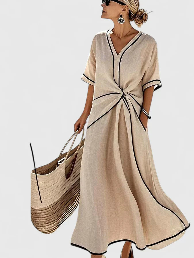 Aurora | Relaxed Twist Front Maxi Summer Dresses