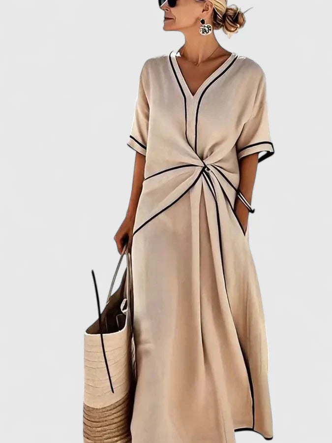 Aurora | Relaxed Twist Front Maxi Summer Dresses