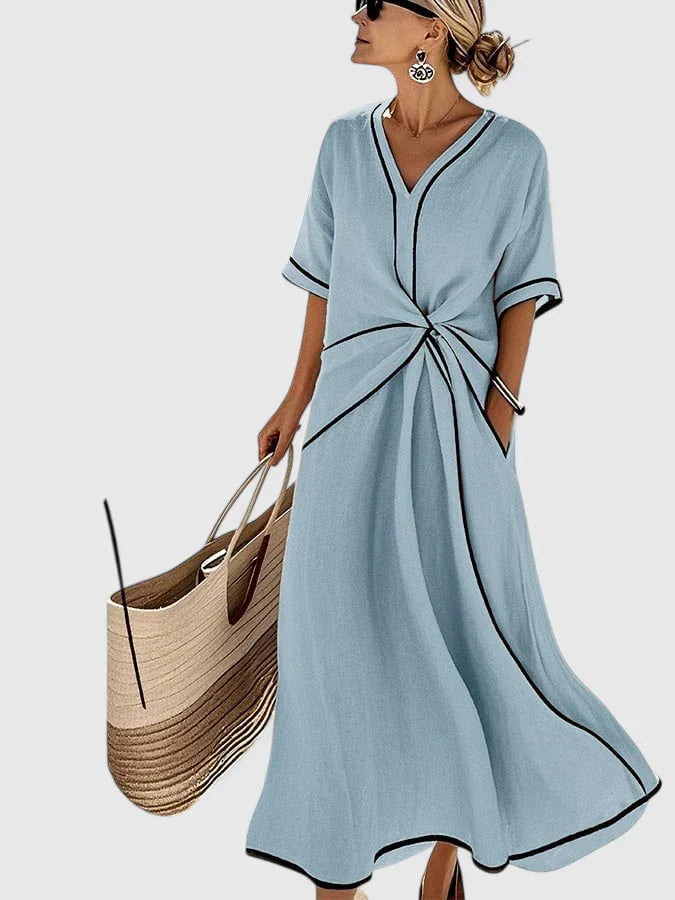 Aurora | Relaxed Twist Front Maxi Summer Dresses