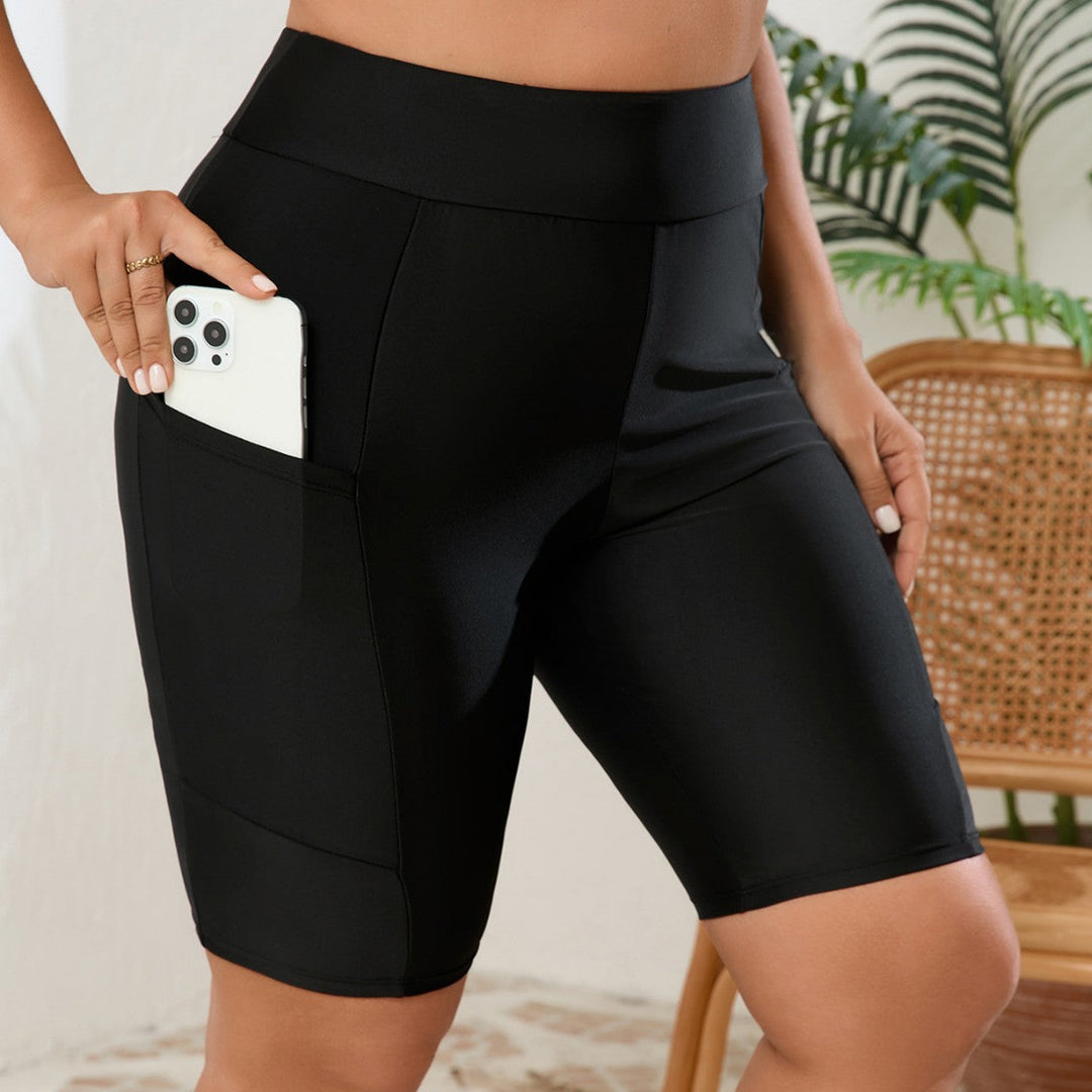 Bella | Polished High Waist Pocket Bike Shorts