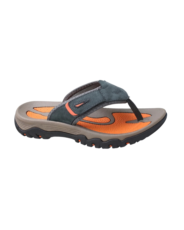 Benjamin | Sophisticated Men's Leather-Look Toe Post Slides