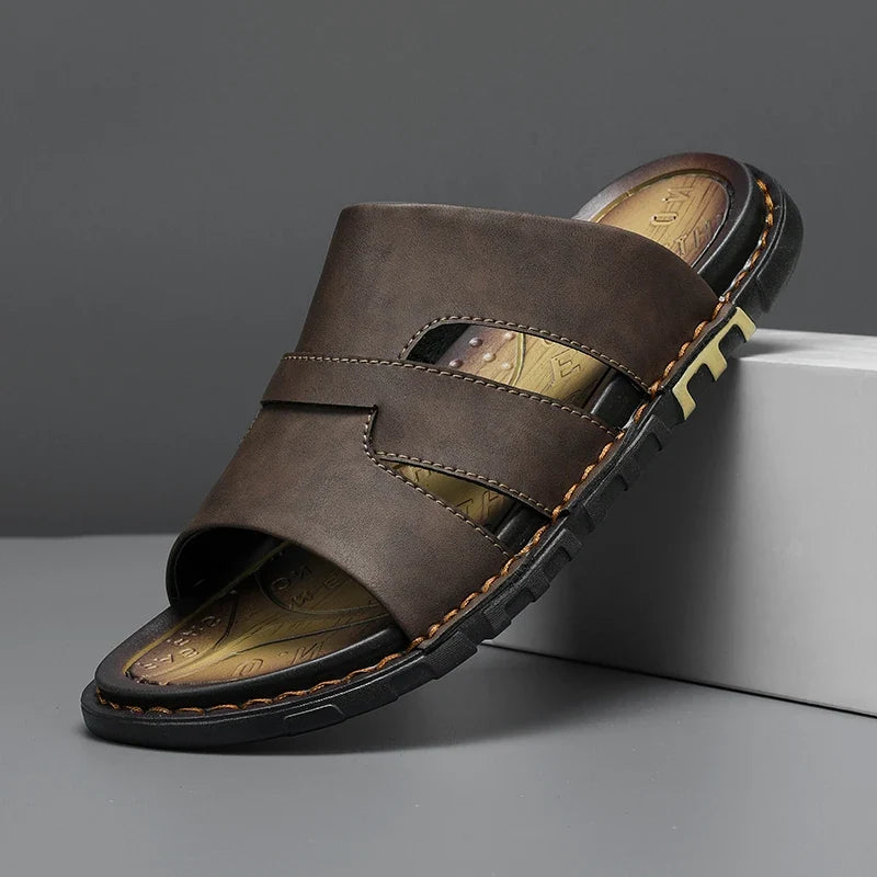 Benjamin | Stylish Cut-Out Slip-On Mens Slides
